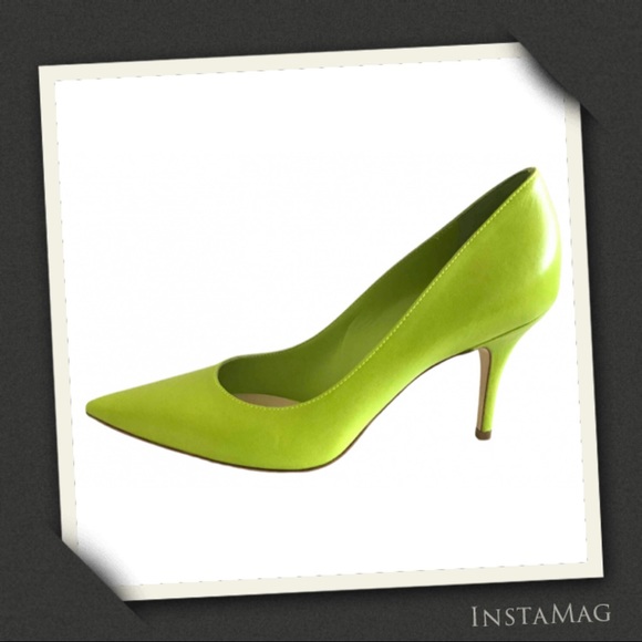 Dior Shoes - CHRISTIAN DIOR Green Leather High Heel Pumps